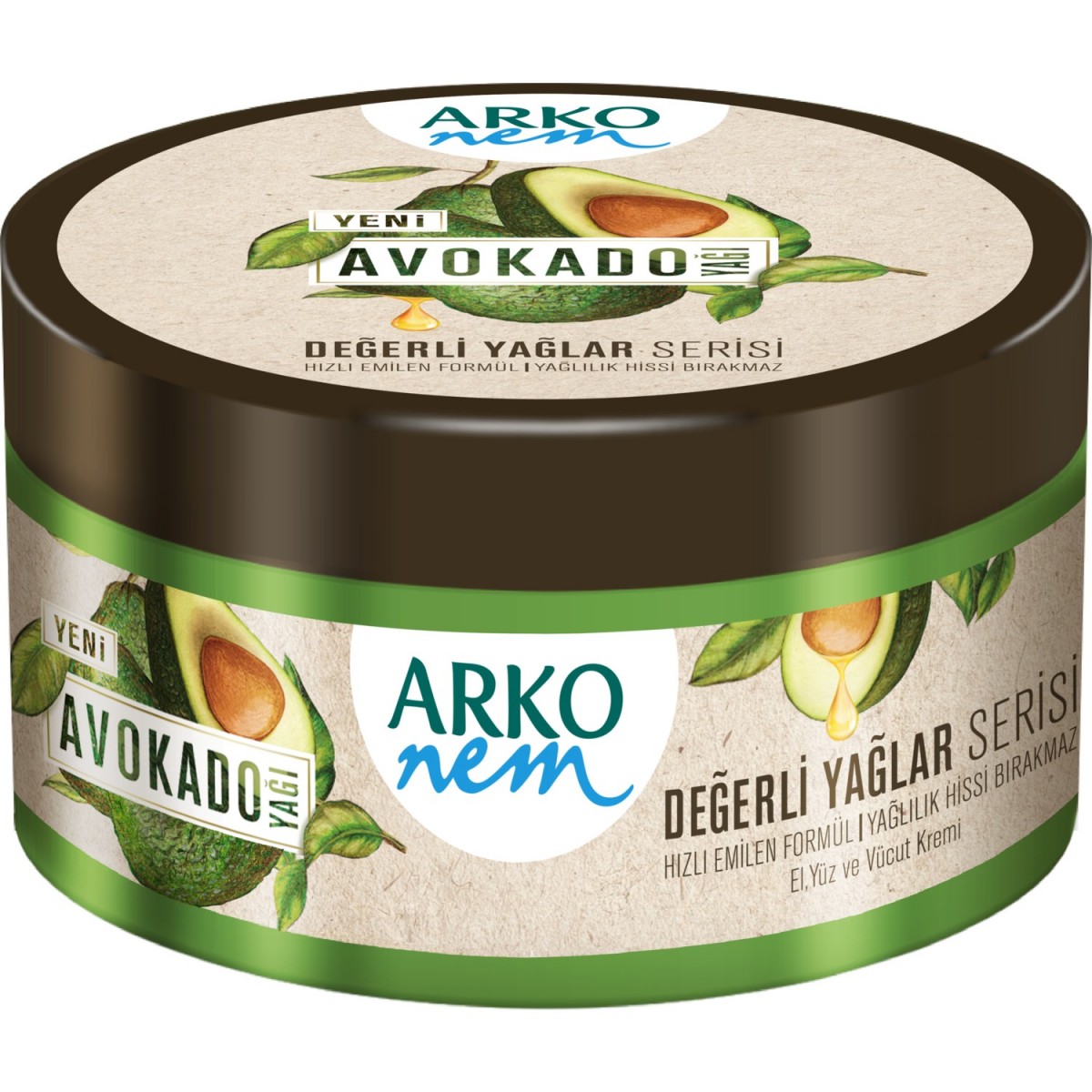 Arko Nem Değerli Yağlar Avokado Yağı 250 ml Nemlendirici Krem